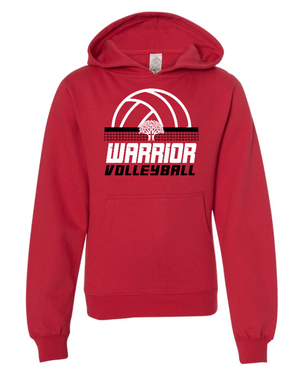 Custom Apparel - Screen Printing - New Covenant Christian School Volleyball - Youth Midweight Hooded Sweatshirt - New Covenant Christian School Volleyball - 16530