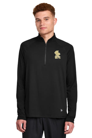 St. Johns Warriors for Christ Quarter Zip Black front view