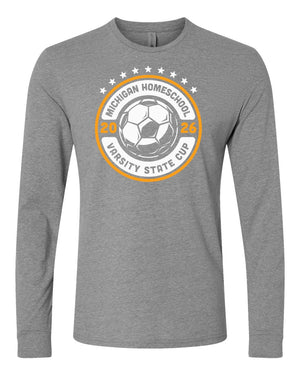 LA Dragons Fall Tournament 2026 Long Sleeve Dark Heather Grey front view