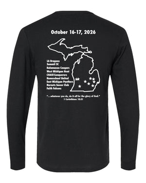 LA Dragons Fall Tournament 2026 Long Sleeve Black back view