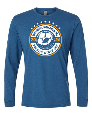 LA Dragons Fall Tournament 2026 Long Sleeve Heather Cool Blue front view
