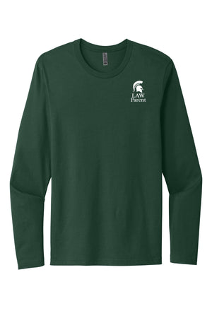 MSU College of Law Weekend Long Sleeve Forest Green front view