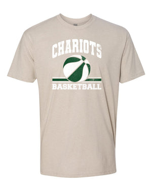 CHAP Chariots Basketball T-Shirt Sand front view