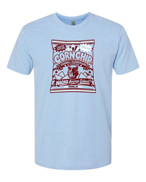 Cornell Elementary T-Shirt Heather Columbia Blue front view