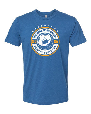 LA Dragons Fall Tournament 2026 T-Shirt Heather Cool Blue front view
