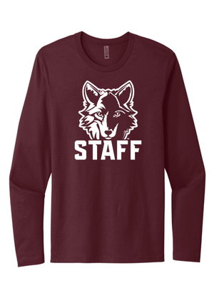 Custom Printed Apparel | Next Level Unisex Long Sleeve T-Shirt | Okemos Fall Staff Shop - Long Sleeve T-Shirt - Okemos Fall Staff Shop Q-00051