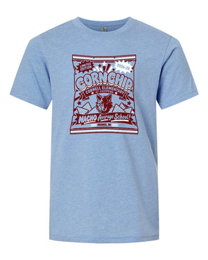 Cornell Elementary T-Shirt Heather Columbia Blue front view
