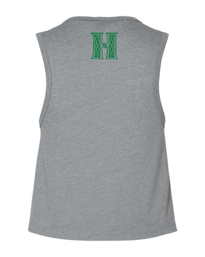 Hubbardston Irish Dance Troupe Tank Top Heather Grey back view