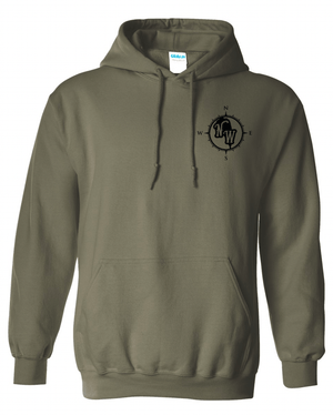 Custom Apparel - Screen Printing - North Woolsey Camping T Shirts - Adult Green Sweatshirt - North Woolsey Camping T Shirts - 16249