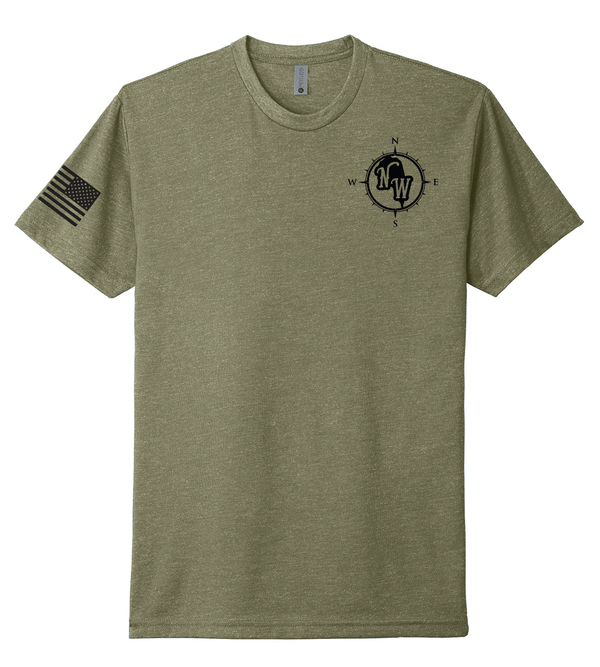 Custom Apparel - Screen Printing - North Woolsey Camping T Shirts - Adult Green T-Shirt - North Woolsey Camping T Shirts - 16249