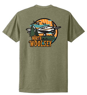 Custom Apparel - Screen Printing - North Woolsey Camping T Shirts - Adult Green T-Shirt - North Woolsey Camping T Shirts - 16249