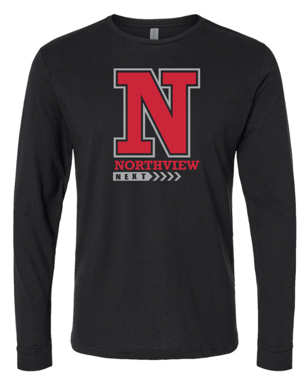 Custom Apparel - Screen Printing - Northview Next - Unisex Long Sleeve T-Shirt ~ Black / Dark Grey - Northview Next - 16806