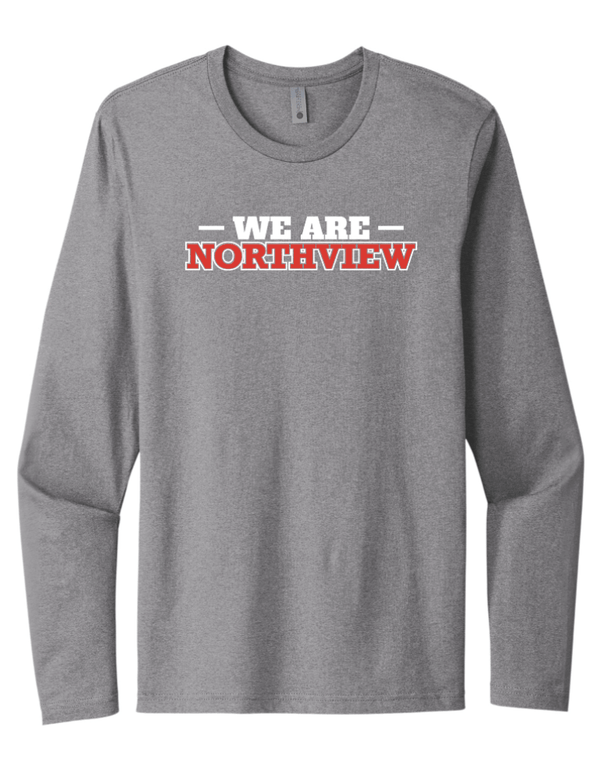 Custom Printed Apparel | Northview Staff Fall 2025 - Adult Long Sleeve T-Shirt Staff Design (Heather Grey/Black) - Northview Staff F25 - 18599
