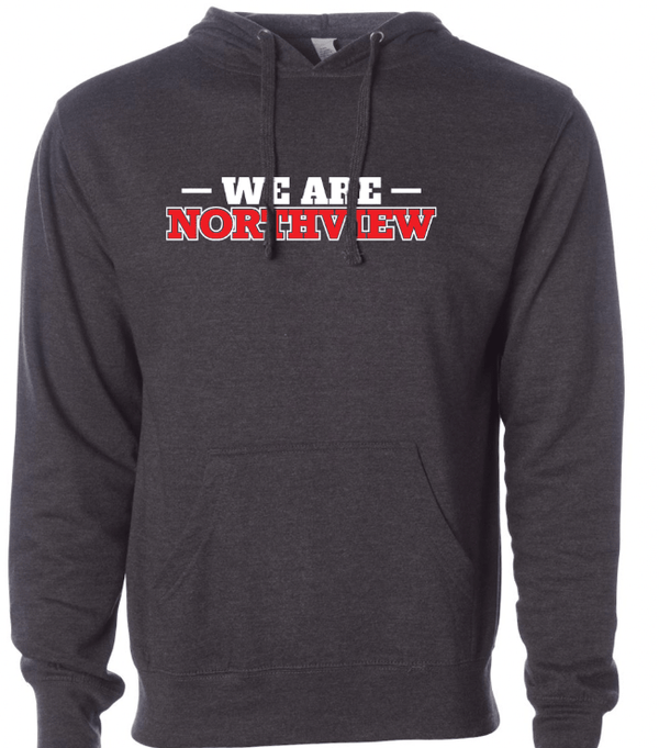 Custom Printed Apparel | Northview Staff - Midweight Hooded Sweatshirt (Charcoal / Black) - Northview Staff - 18276