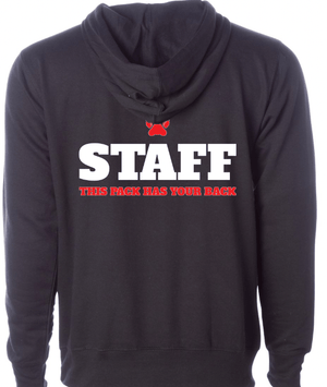 Custom Printed Apparel | Northview Staff - Midweight Hooded Sweatshirt (Charcoal / Black) - Northview Staff - 18276