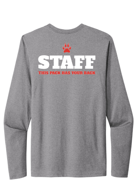 Custom Printed Apparel | Northview Staff - Unisex Long Sleeve Tee (Grey / Black) - Northview Staff - 18276