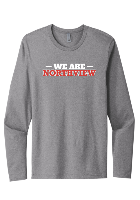 Custom Printed Apparel | Northview Staff - Unisex Long Sleeve Tee (Grey / Black) - Northview Staff - 18276