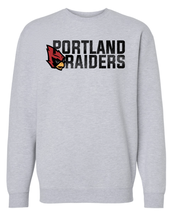 Custom Apparel - Screen Printing - Oakwood Elementary Spirit Store - Heavyweight Crewneck Sweatshirt (Portland Raider Design) - Oakwood Elementary Spirit Store - 16634