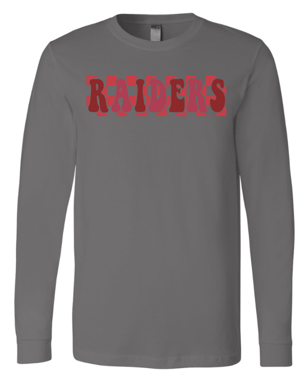 Custom Apparel - Screen Printing - Oakwood Elementary Spirit Store - Long Sleeve T-Shirt (RAIDERS Design) - Oakwood Elementary Spirit Store - 16634