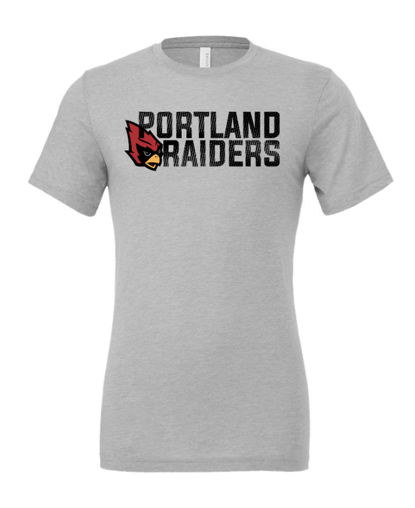 Custom Apparel - Screen Printing - Oakwood Elementary Spirit Store - Unisex Triblend T-Shirt (Portland Raiders Design) - Oakwood Elementary Spirit Store - 16634