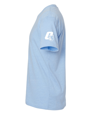 Custom Apparel - Screen Printing - OHS Baseball 2025 - Round 1 (Spring Trip) - Unisex T-Shirt (Blue / Grey) **Personalization Optional** - OHS Baseball 2025 - Round 1 - 17360