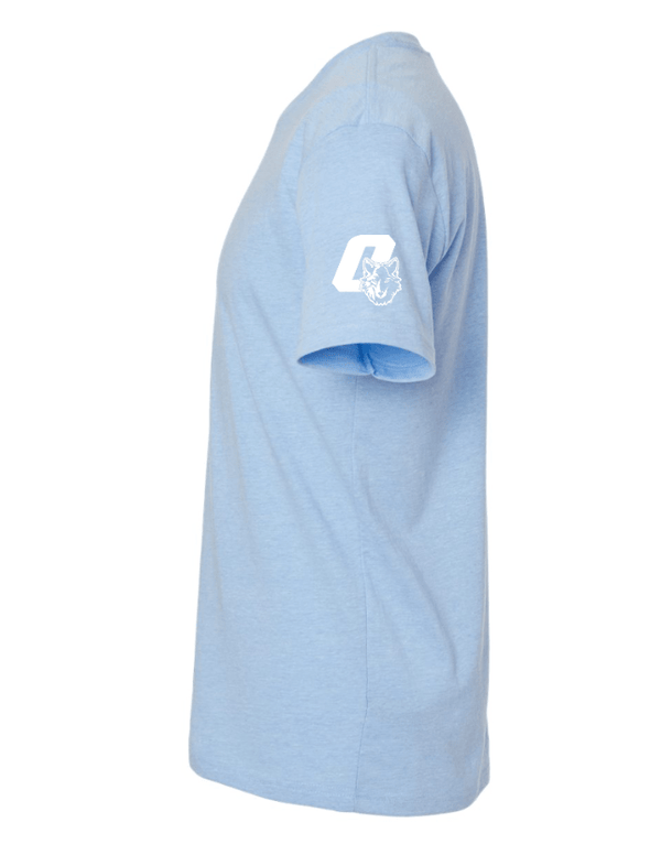 Custom Apparel - Screen Printing - OHS Baseball 2025 - Round 1 (Spring Trip) - Unisex T-Shirt (Blue / Grey) **Personalization Optional** - OHS Baseball 2025 - Round 1 - 17360