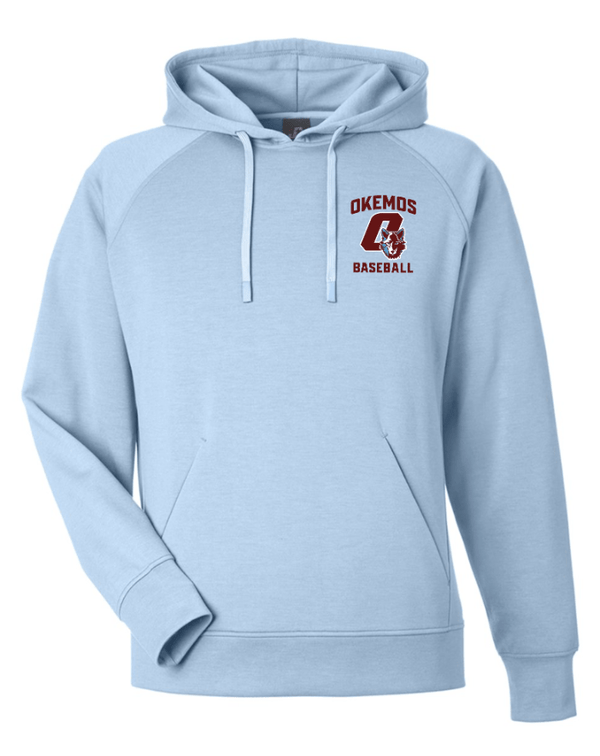 Custom Apparel - Screen Printing - OHS Baseball 2025 - Round 2 - Fleece Hoodie (Blue / Tan) - OHS Baseball 2025 - Round 2 - 17443