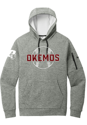 Custom Apparel - Screen Printing - OHS Baseball 2025 - Round 2 - Nike Pocket Pullover Fleece Hoodie **Personalization Optional** - OHS Baseball 2025 - Round 2 - 17443