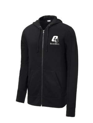 Custom Apparel - Screen Printing - OHS Baseball 2025 - Round 2 - Tri Blend Wicking Fleece Full Zip Hoodie - OHS Baseball 2025 - Round 2 - 17443