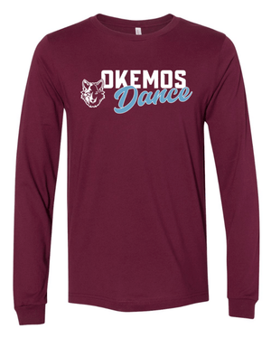 Custom Apparel - Screen Printing - OHS Dance Team - Adult Unisex Jersey Long Sleeve Tee - Okemos Dance - 14995