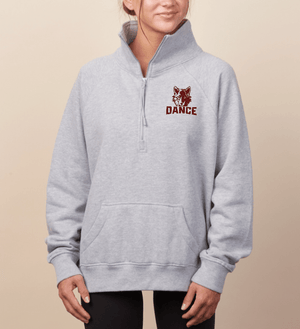 Custom Printed Apparel | OHS Dance Team - Ladies Boxy Half Zip Fleece *Oatmeal Heather / Athletic Heather* - OHS Dance Team 25/26 - 18162