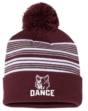 Custom Apparel - Screen Printing - OHS Dance Team - Pop - Pom Knit Beanie - OHS Dance Team - 16222