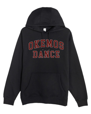 Custom Printed Apparel | OHS Dance Team - Unisex Premium Pullover Hoodie *Grey / Black* - OHS Dance Team 25/26 - 18162