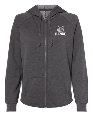 Custom Apparel - Screen Printing - OHS Dance Team - Women's California Wave Wash Full - Zip Hooded Sweatshir - Okemos Dance - 14995