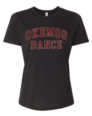 Custom Printed Apparel | OHS Dance Team - Women's Relaxed Fit Triblend T-Shirt *Black / Grey* - OHS Dance Team 25/26 - 18162