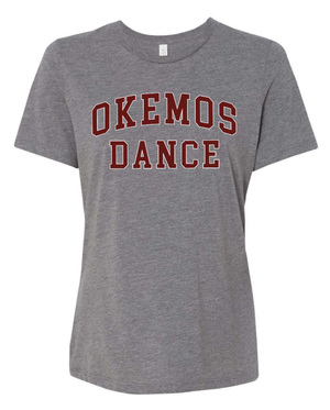 Custom Printed Apparel | OHS Dance Team - Women's Relaxed Fit Triblend T-Shirt *Black / Grey* - OHS Dance Team 25/26 - 18162