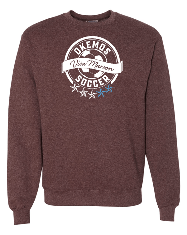 Custom Apparel - Screen Printing - OHS Soccer Spirit Store - Champion Crewneck Sweatshirt - OHS Soccer - 16047