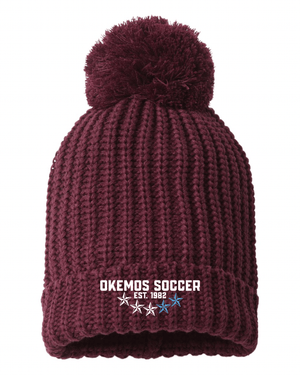 Custom Apparel - Screen Printing - OHS Soccer Spirit Store - Chunky Cable Beanie - OHS Soccer - 16047