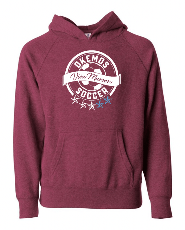 Custom Apparel - Screen Printing - OHS Soccer Spirit Store - Youth Lightweight Hoodie - OHS Soccer - 16047