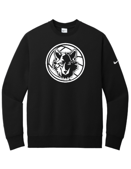 Custom Printed Apparel | OHS Volleyball - Nike Fleece Crewneck (Personalization Optional) - OHS Volleyball - 18261