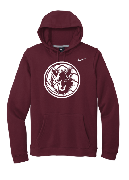 Custom Printed Apparel | OHS Volleyball - Nike Fleece Pullover Hoodie (Personalization Optional) - OHS Volleyball - 18261