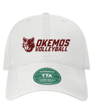 Custom Printed Apparel | OHS Volleyball - Terra Twill Cap (Cinder / White) - OHS Volleyball - 18261