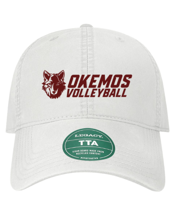 Custom Printed Apparel | OHS Volleyball - Terra Twill Cap (Cinder / White) - OHS Volleyball - 18261