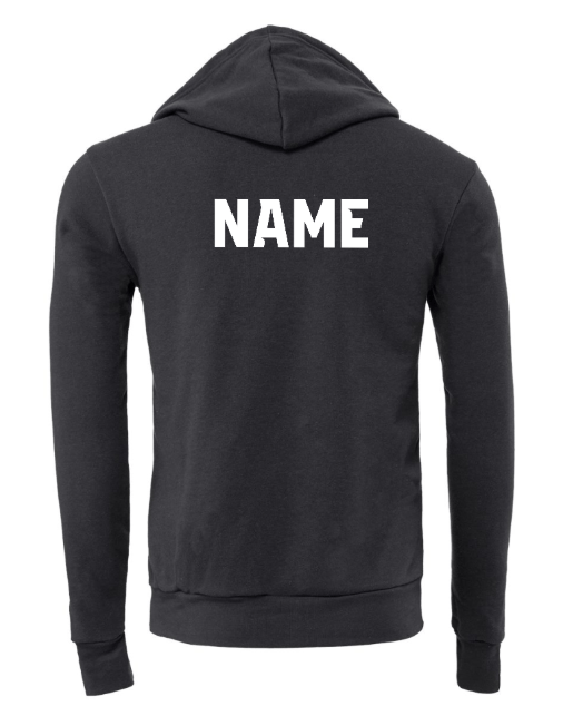 Custom Printed Apparel | OHS Volleyball - Unisex Fleece Hoodie (Maroon / Black) Personalization Optional - OHS Volleyball - 18261
