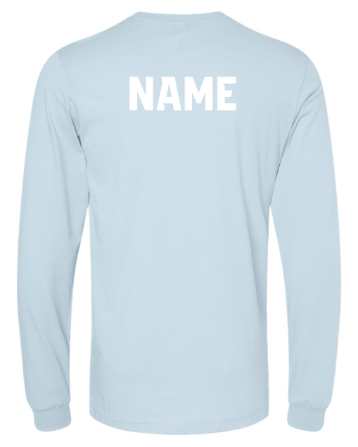 Custom Printed Apparel | OHS Volleyball - Unisex Long Sleeve T-Shirt (Maroon / Baby Blue) Personalization Optional - OHS Volleyball - 18261