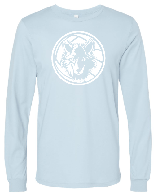 Custom Printed Apparel | OHS Volleyball - Unisex Long Sleeve T-Shirt (Maroon / Baby Blue) Personalization Optional - OHS Volleyball - 18261
