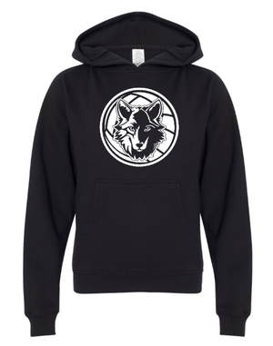 Custom Printed Apparel | OHS Volleyball - Youth Midweight Hoodie (Black / Maroon) Personalization Optional - OHS Volleyball - 18261