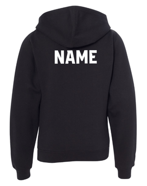 Custom Printed Apparel | OHS Volleyball - Youth Midweight Hoodie (Black / Maroon) Personalization Optional - OHS Volleyball - 18261