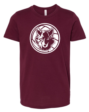 Custom Printed Apparel | OHS Volleyball - Youth T-Shirt (Maroon / Black) Personalization Optional - OHS Volleyball - 18261