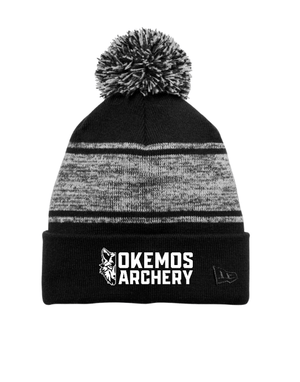 Custom Apparel - Screen Printing - Okemos Archery 2025 - Knit Pom Beanie - Okemos Archery 2025 - 17133